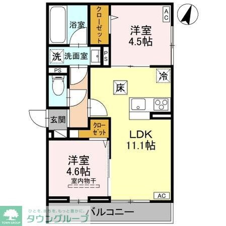 D-sereno緑町の物件間取画像